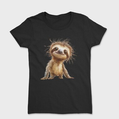 Sloth Messy Face, Tricou Femei