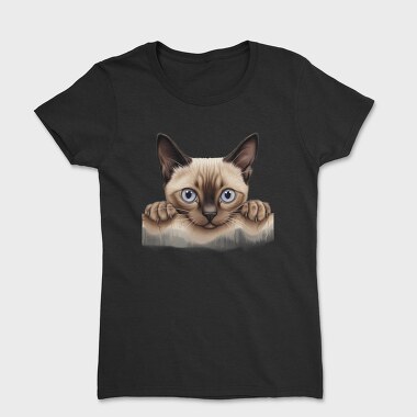 Siamese Peeking Cat, Tricou Femei