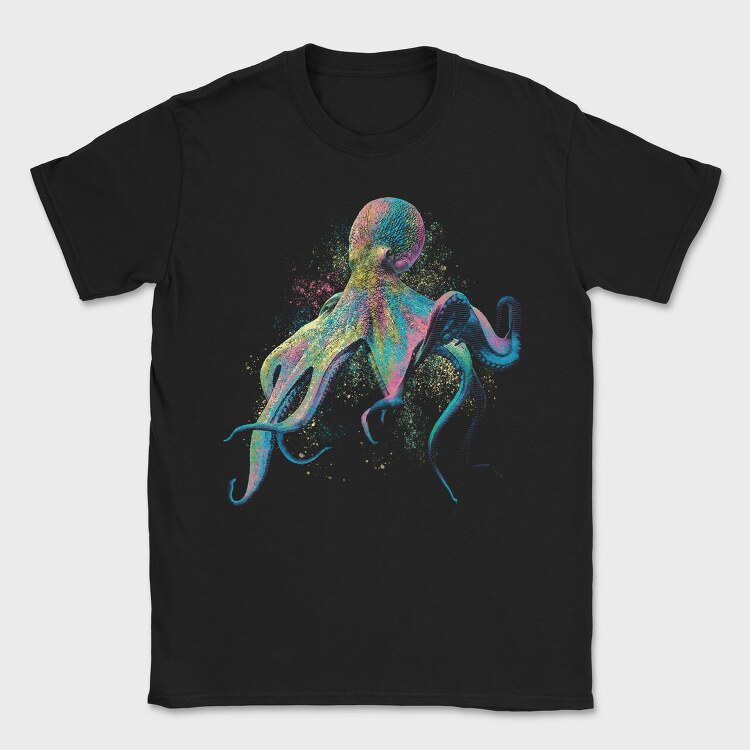 Colorful Octopus, Tricou Barbati (Unisex)