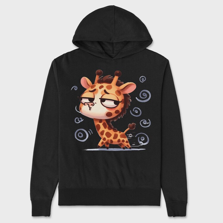 Sleepy Giraffe Tails, Hanorac Oversize Barbati (Unisex)