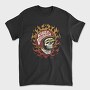 Harley Davidson Flaming Skull, Tricou Barbati (Unisex)