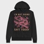 Sloth Quote Sarcastic, Hanorac Oversize Barbati (Unisex)