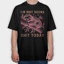 Sloth Quote Sarcastic, Tricou Oversize Barbati (Unisex)