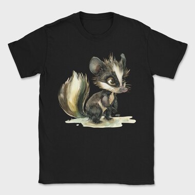Skunk Tail Clipart, Tricou Barbati (Unisex)