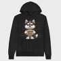 Siberian Husky Mugshot, Hanorac Oversize Barbati (Unisex)