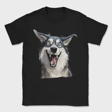 Siberian Husky Smile, Tricou Barbati (Unisex)