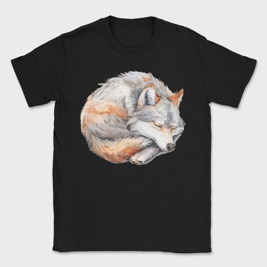 Sleepy Fox Cuddle, Tricou Barbati (Unisex)