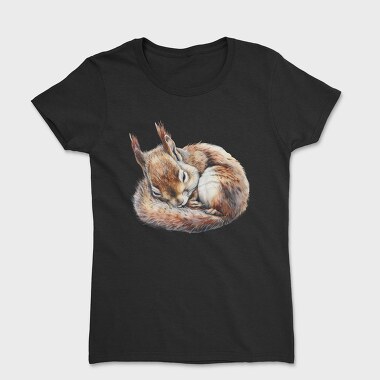 Sleeping Chipmunk Cuddle, Tricou Femei