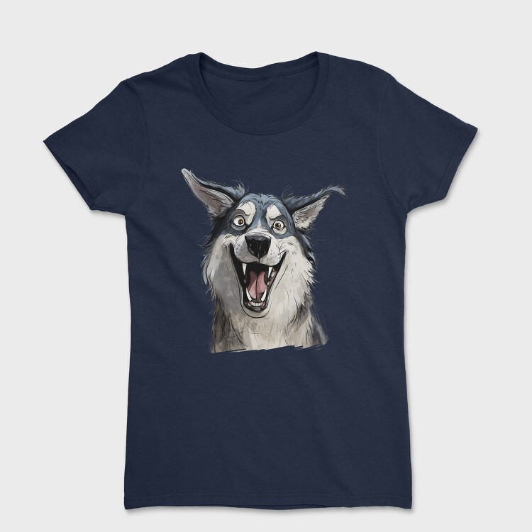 Siberian Husky Smile, Tricou Femei