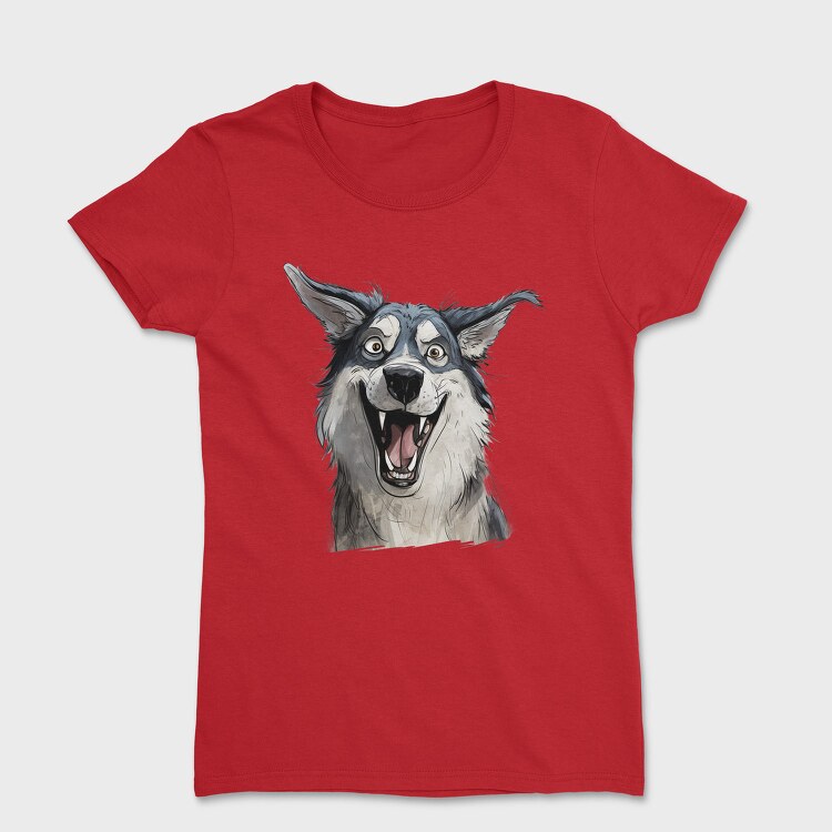Siberian Husky Smile, Tricou Femei