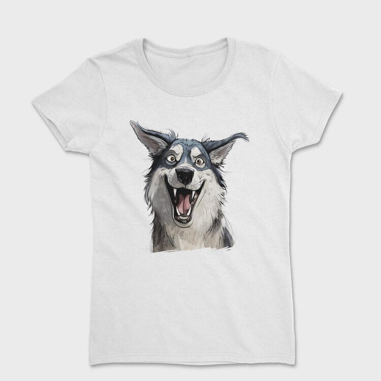 Siberian Husky Smile, Tricou Femei
