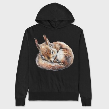 Sleeping Chipmunk Cuddle, Hanorac Oversize Barbati (Unisex)
