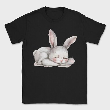 Sleeping Rabbit Face, Tricou Barbati (Unisex)