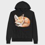 Sleepy Fox Dreams, Hanorac Oversize Barbati (Unisex)