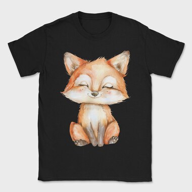 Sleepy Fox Sitting, Tricou Barbati (Unisex)
