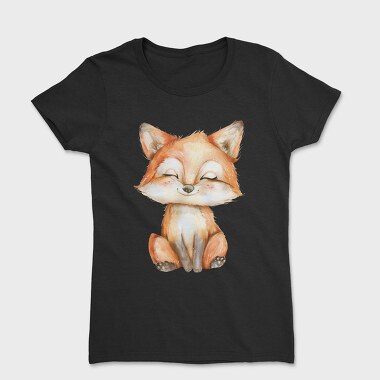 Sleepy Fox Sitting, Tricou Femei