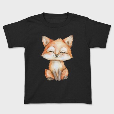Sleepy Fox Sitting, Tricou Copii