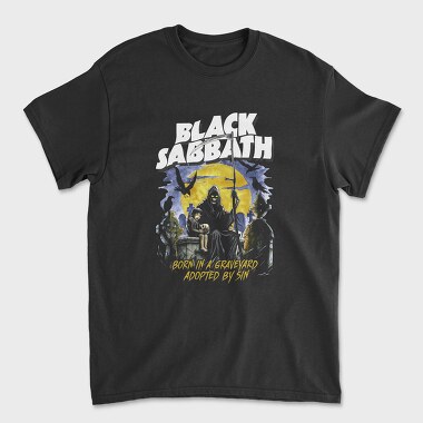 Black Sabbath Graveyard Sin, Tricou Barbati (Unisex)