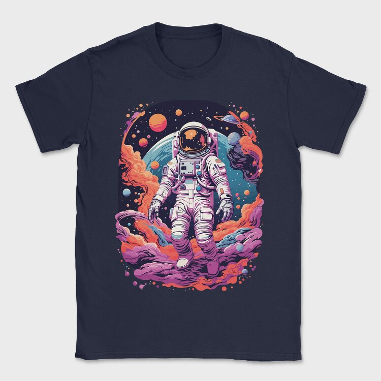 Colorful Astronaut Space, Tricou Barbati (Unisex)