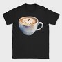 Coffee Mug Heart Watercolor, Tricou Barbati (Unisex)