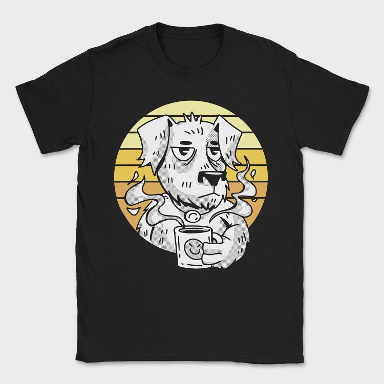 Coffee Dog 2, Tricou Barbati (Unisex)