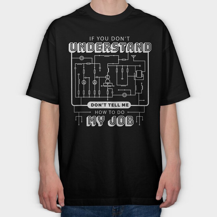 Circuit Job, Tricou Oversize Barbati (Unisex)