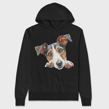 Smooth Fox Terrier2, Hanorac Oversize Barbati (Unisex)