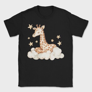 Sleepy Giraffe Clouds, Tricou Barbati (Unisex)