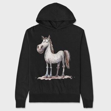 Spotted Horse Splash, Hanorac Oversize Barbati (Unisex)