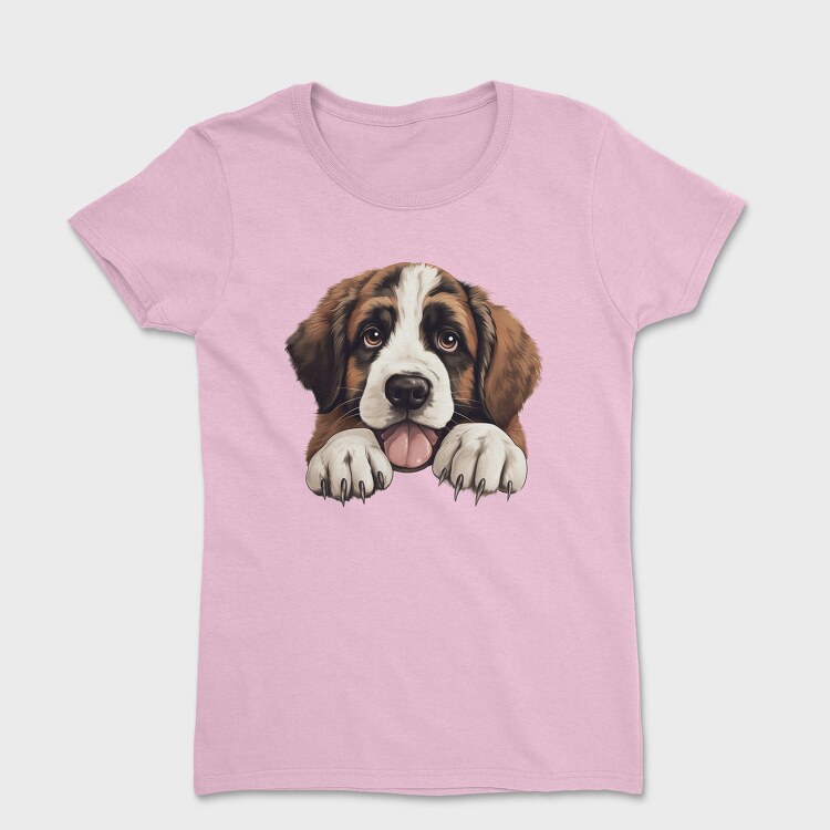 St Bernard Peeking, Tricou Femei