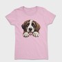 St Bernard Peeking, Tricou Femei