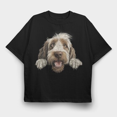 Spinone Italiano, Tricou Oversize Barbati (Unisex)