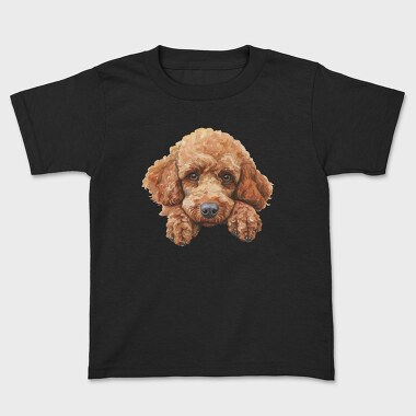 Standard Poodle Face, Tricou Copii