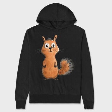 Squirrel Eyes Up, Hanorac Oversize Barbati (Unisex)