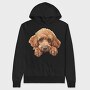 Standard Poodle Face, Hanorac Oversize Barbati (Unisex)