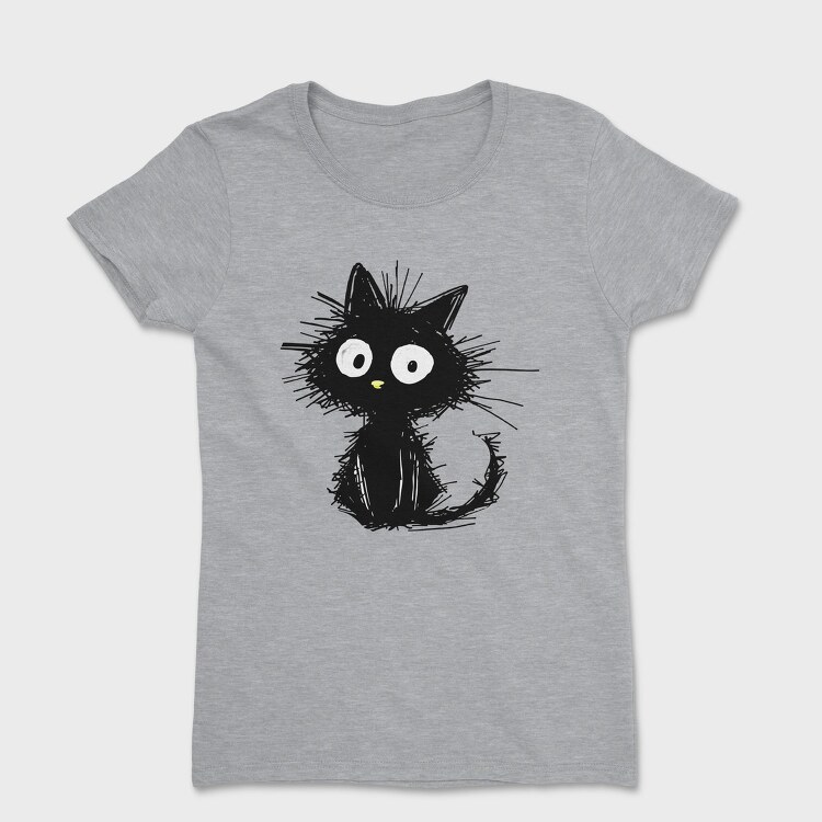 Spooky Cat Art, Tricou Femei