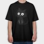 Spooky Cat Art, Tricou Oversize Barbati (Unisex)