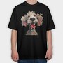 Standard Poodle Smile, Tricou Oversize Barbati (Unisex)