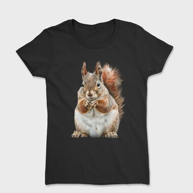 Squirrel Furry Tail, Tricou Femei