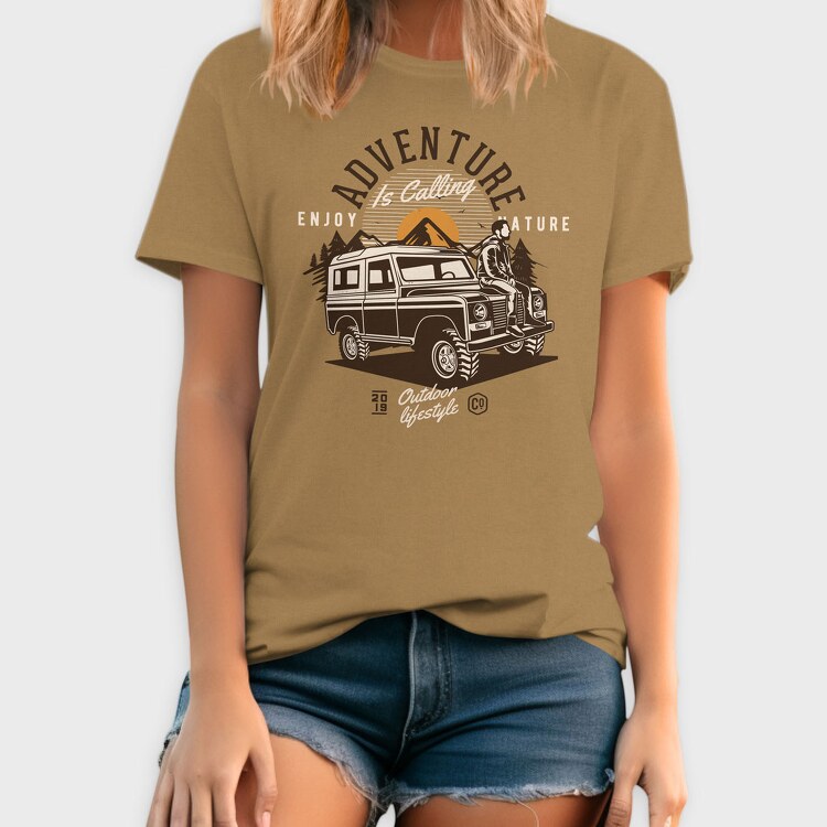 Adenture Offroad Enjoy Nature, Tricou Barbati (Unisex)