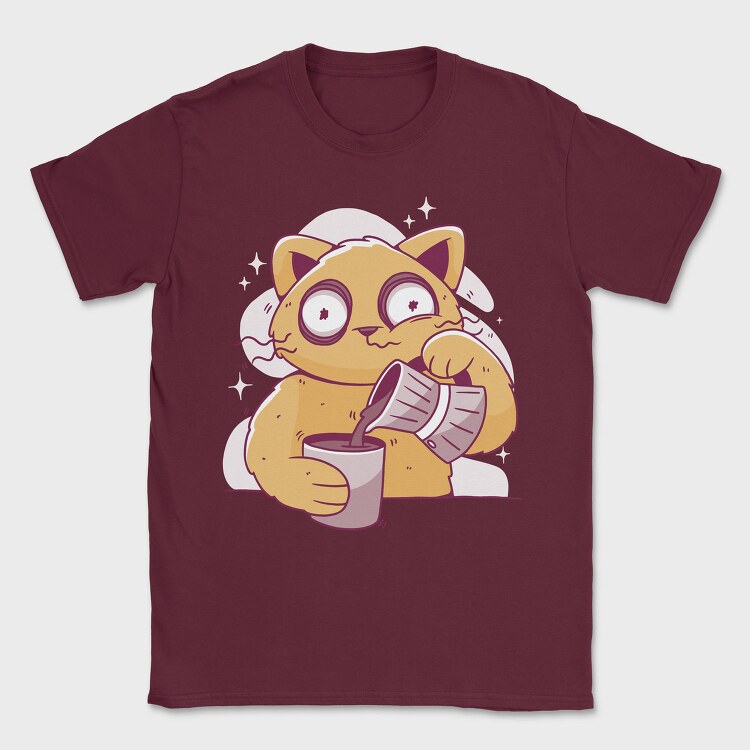 Coffee Cat, Tricou Barbati (Unisex)