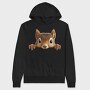 Squirrel Peeking Face, Hanorac Oversize Barbati (Unisex)