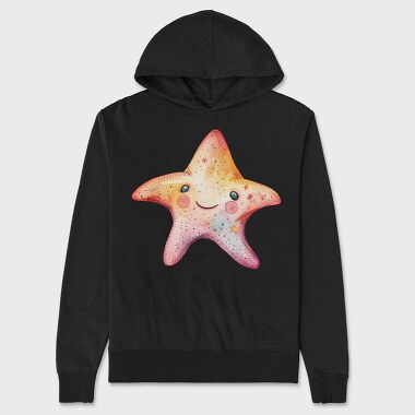 Starfish Smile Face, Hanorac Oversize Barbati (Unisex)