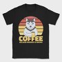 Coffee Because Murder Is Wrong Dog, Tricou Barbati (Unisex)