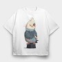 Cockatiel 2, Tricou Oversize Barbati (Unisex)