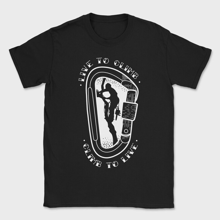 Climb to Live, Tricou Barbati (Unisex)