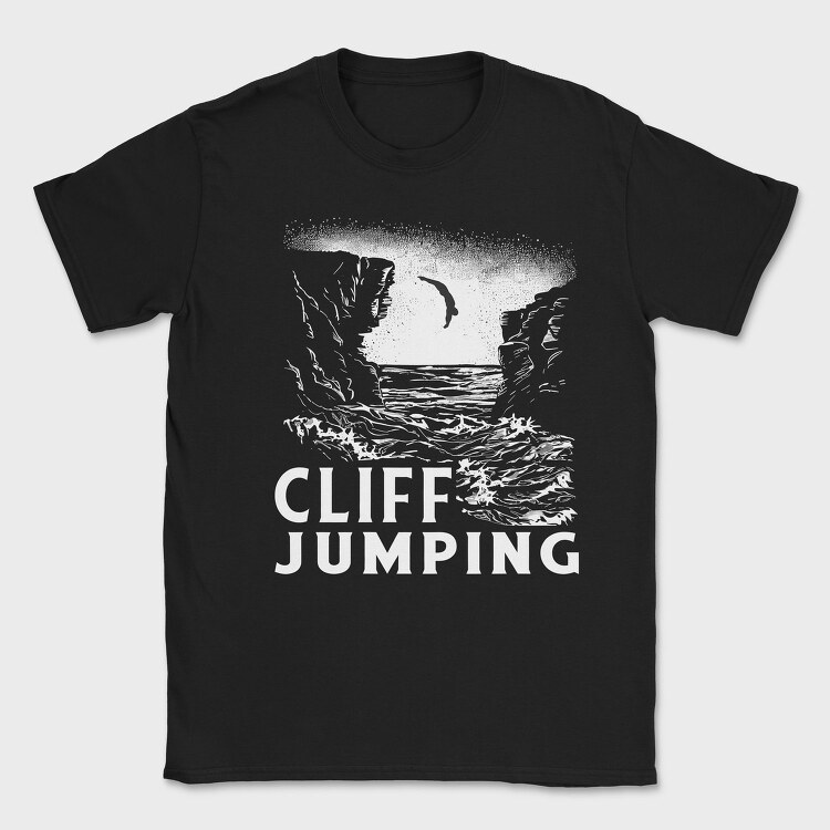 Cliff Jumping, Tricou Barbati (Unisex)