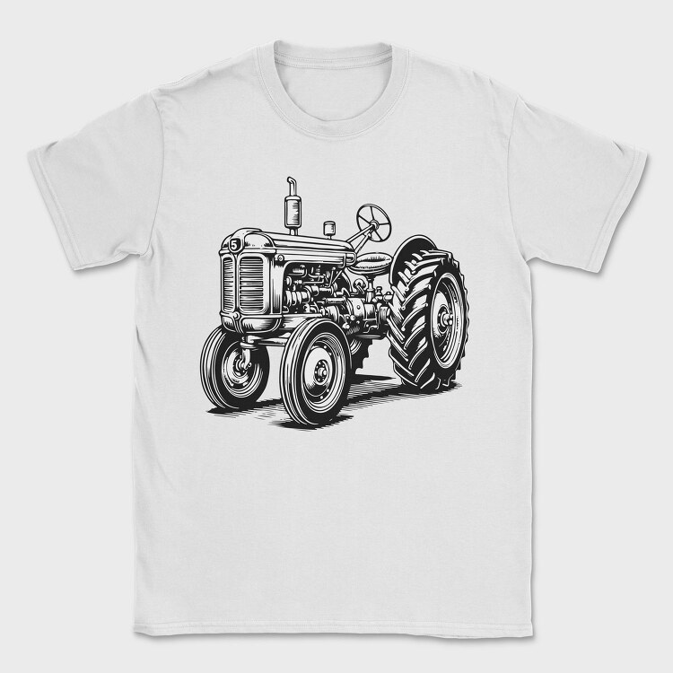 Classic Tractor, Tricou Barbati (Unisex)