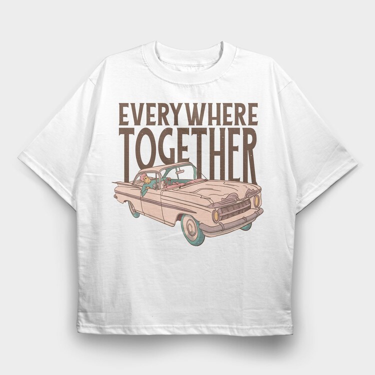 Classic Car, Tricou Oversize Barbati (Unisex)
