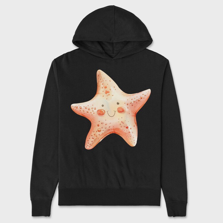 Starfish Smile Heart, Hanorac Oversize Barbati (Unisex)